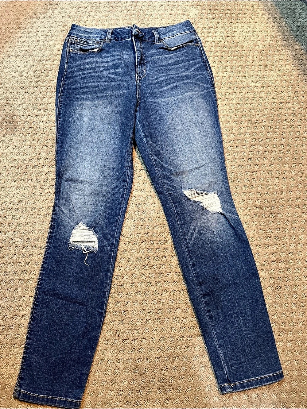 REWASH American Original Rewash Skinny Jeans Distressed Blue Waist 30